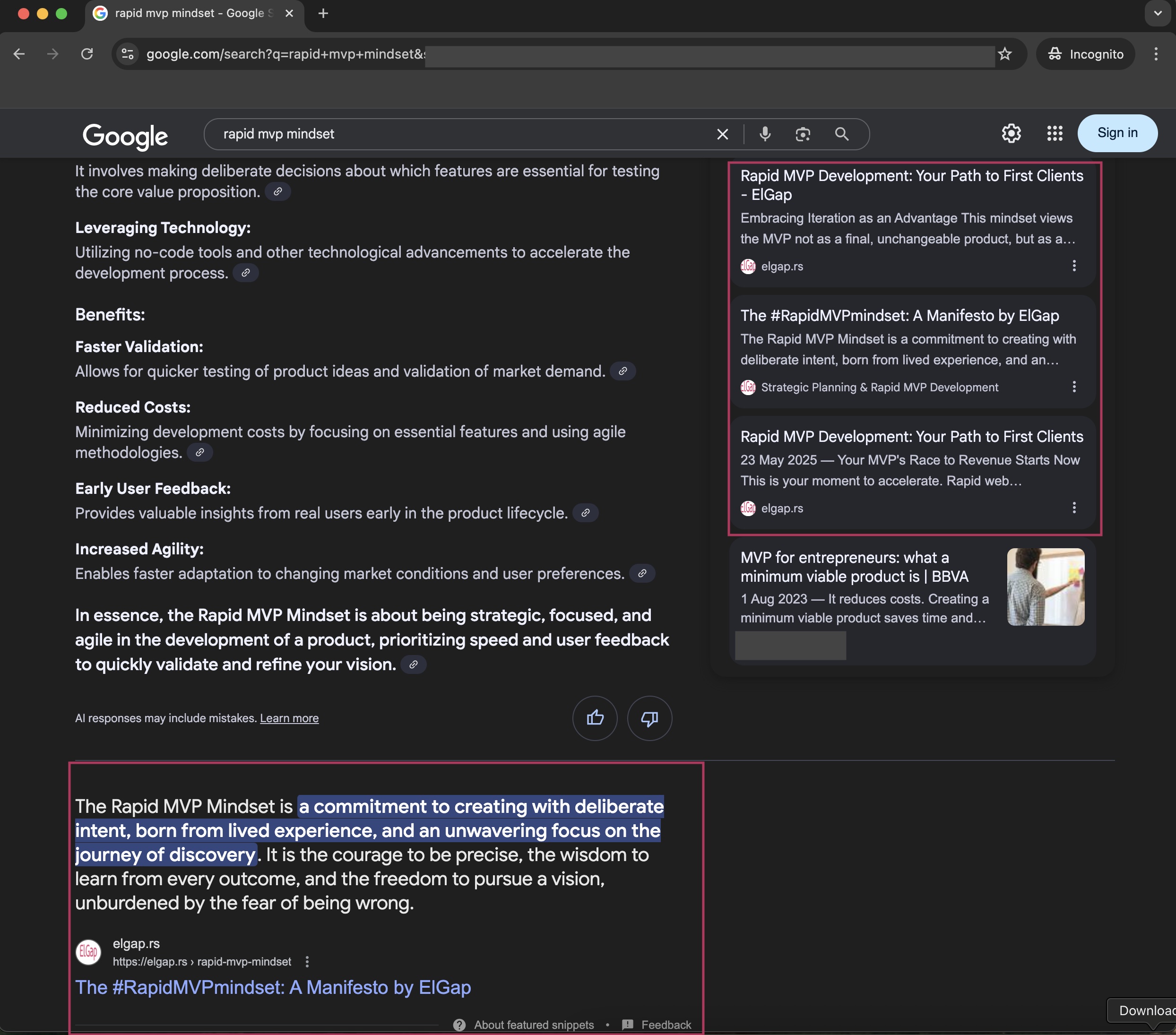 Organic Dominance: ElGap's SEO & SGE Takeover